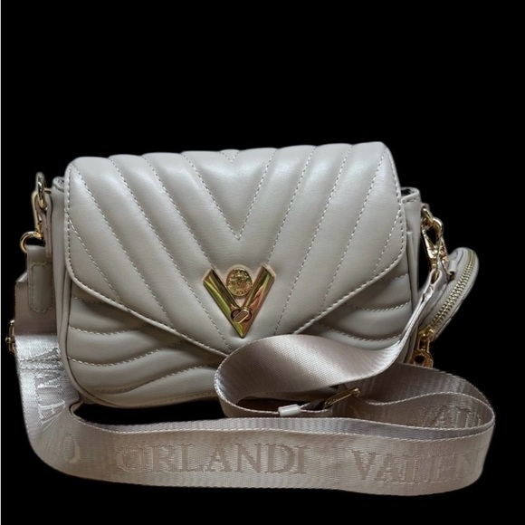 Valentino Orlandi Handbags - Valentino Orlandi Cream Crossbody Bag